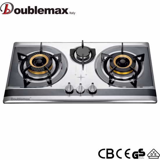 저렴한 가격표 강화 유리 더블 버너 요리 스토브 주방 기기