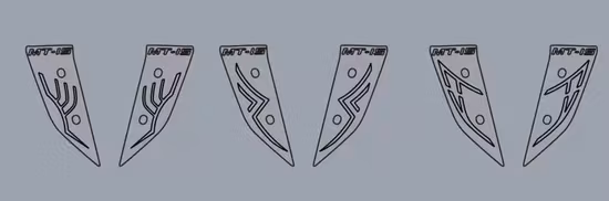 오토바이 액세서리 바디 부품 장식 유니버설 맞는 유연한 LED 스트립 방수 빛 야마하 Mt15